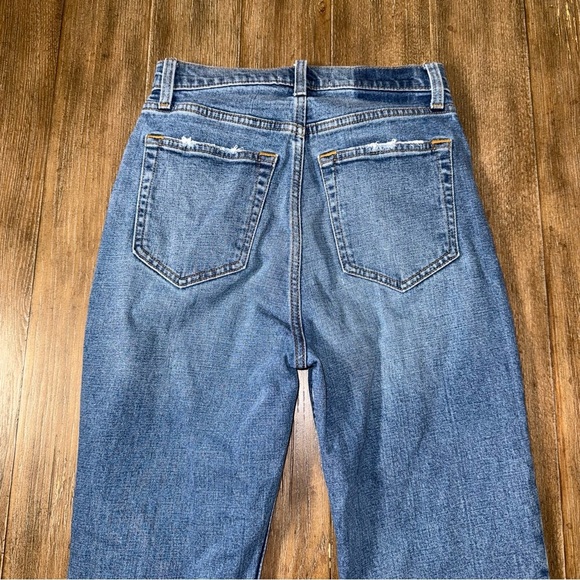 Abercrombie & Fitch 90s Straight Ultra High Rise Jeans Curve Love Distressed 26 - Picture 10 of 12